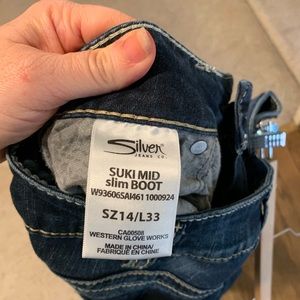 Silver jeans